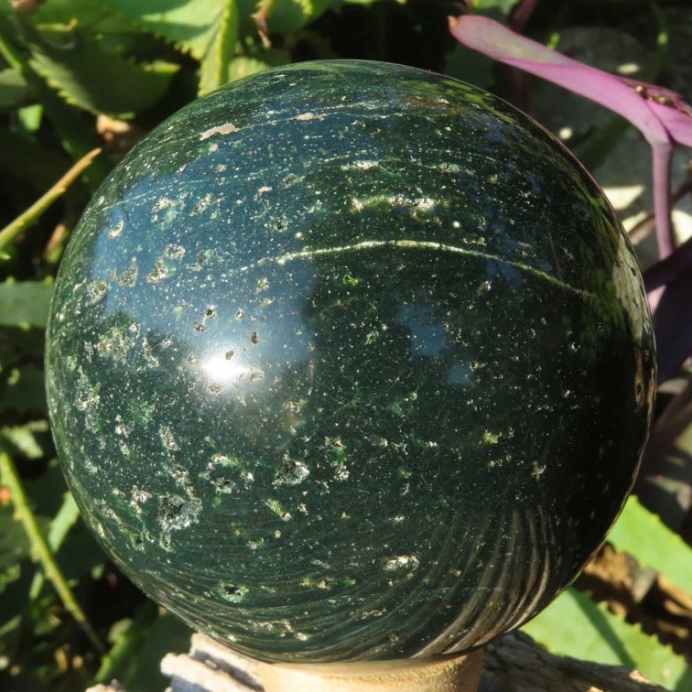 100% Natural Green Ocean Jasper Spheres
